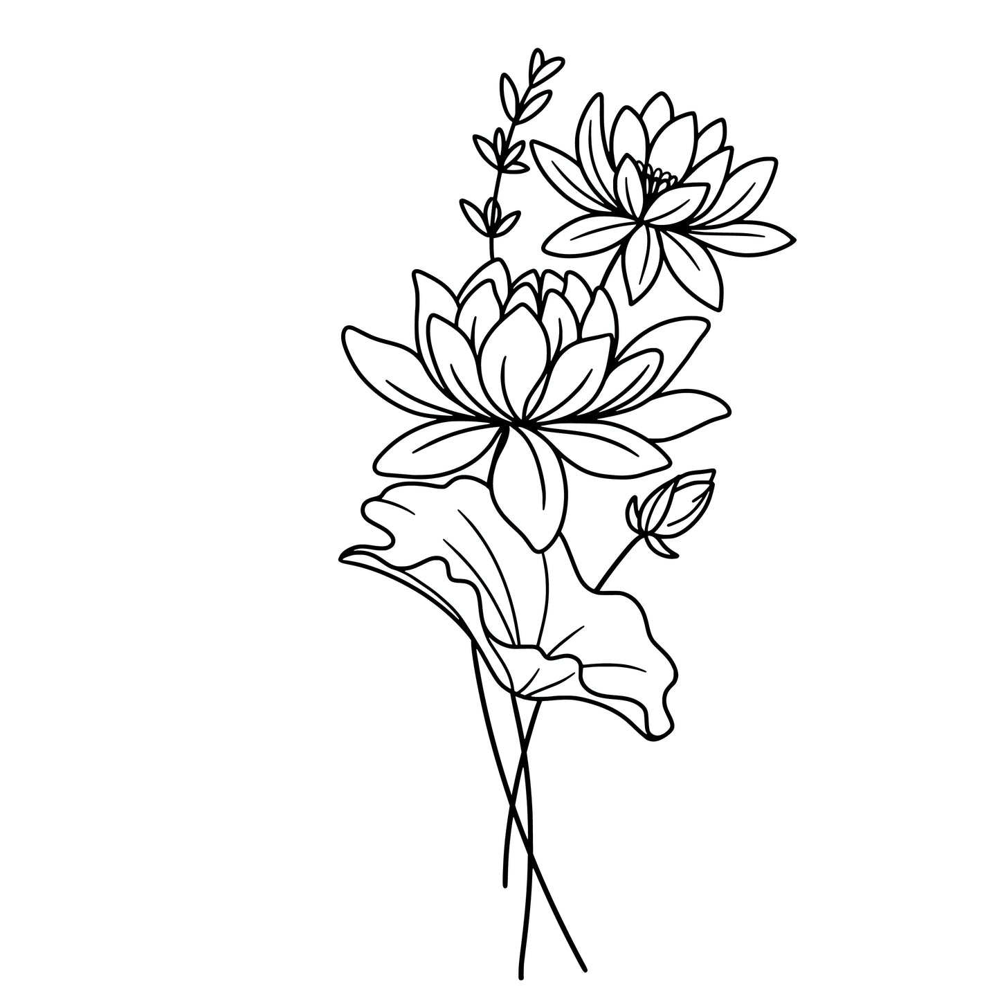 Personalized Birth Flower | UVDTF | 20 oz Libbey Can Glass with Bamboo Lid & Straw