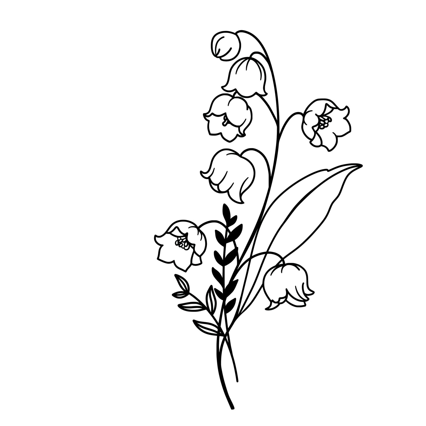 Personalized Birth Flower | UVDTF | 20 oz Libbey Can Glass with Bamboo Lid & Straw