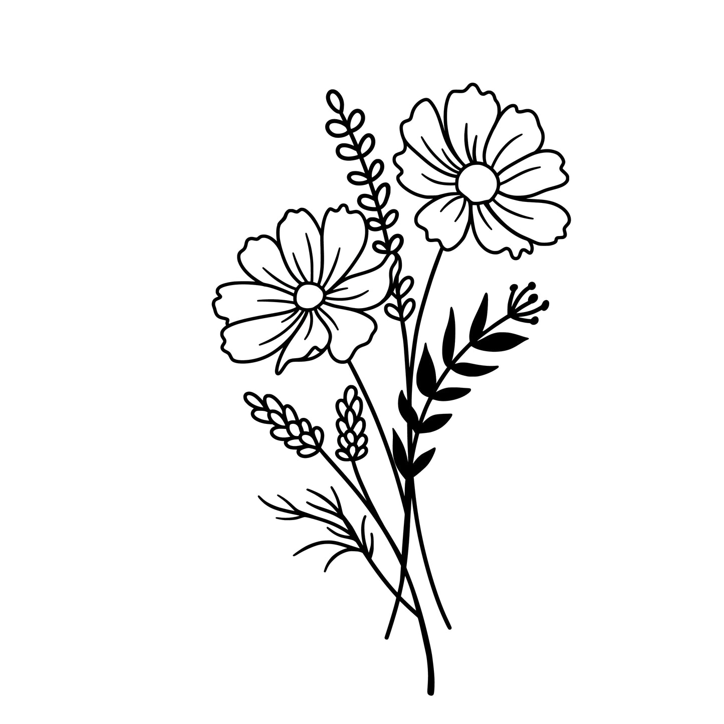 Personalized Birth Flower | UVDTF | 20 oz Libbey Can Glass with Bamboo Lid & Straw