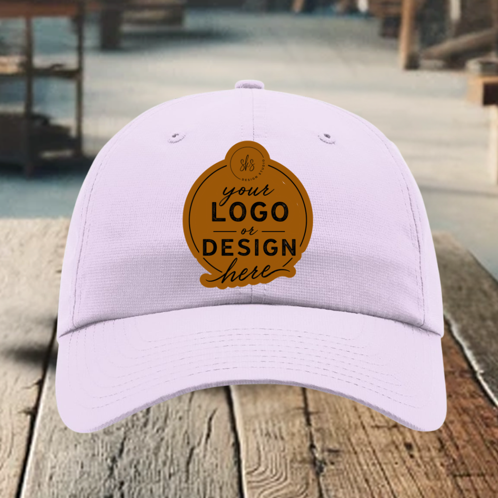 CUSTOM LOGO | Richardson 220 Relaxed Performance Lite Cap with Laser Engraved Leather Patch