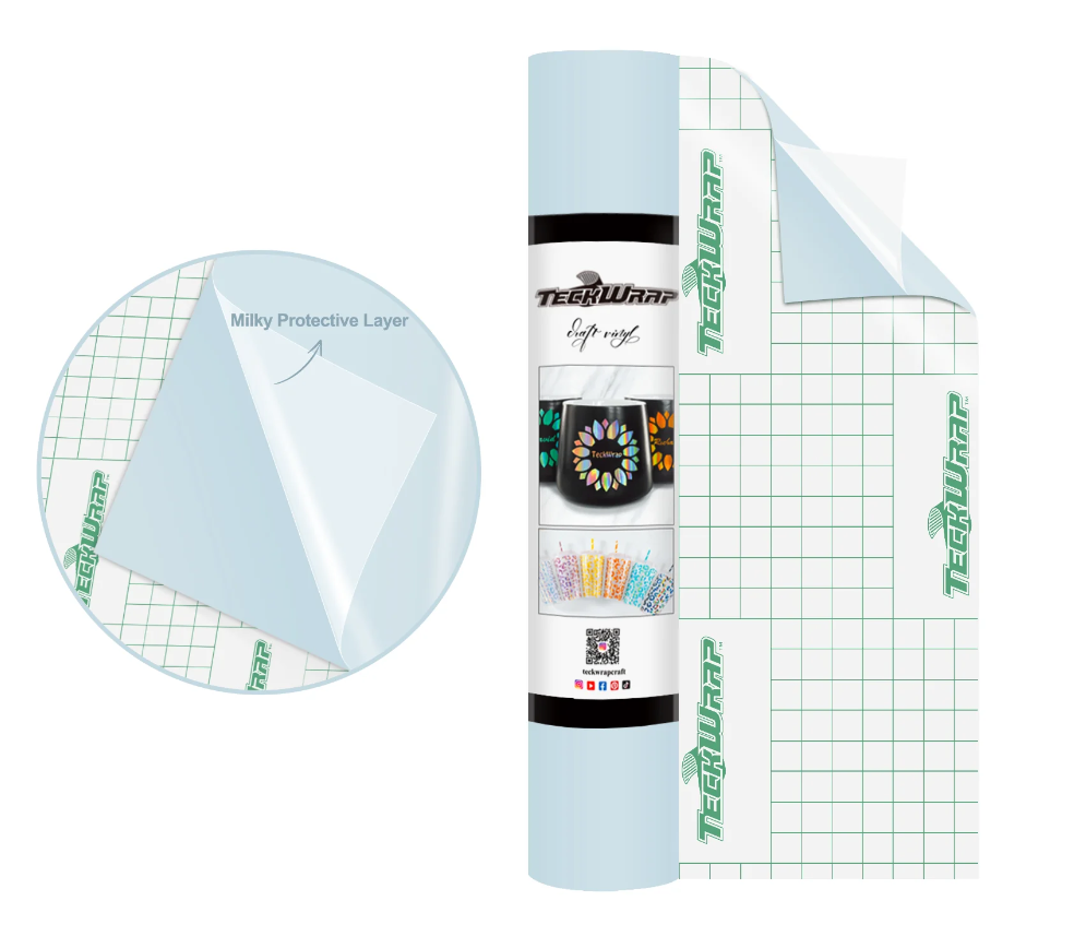 Teckwrap 001M Series Matte Craft Vinyl 12" x 5' roll