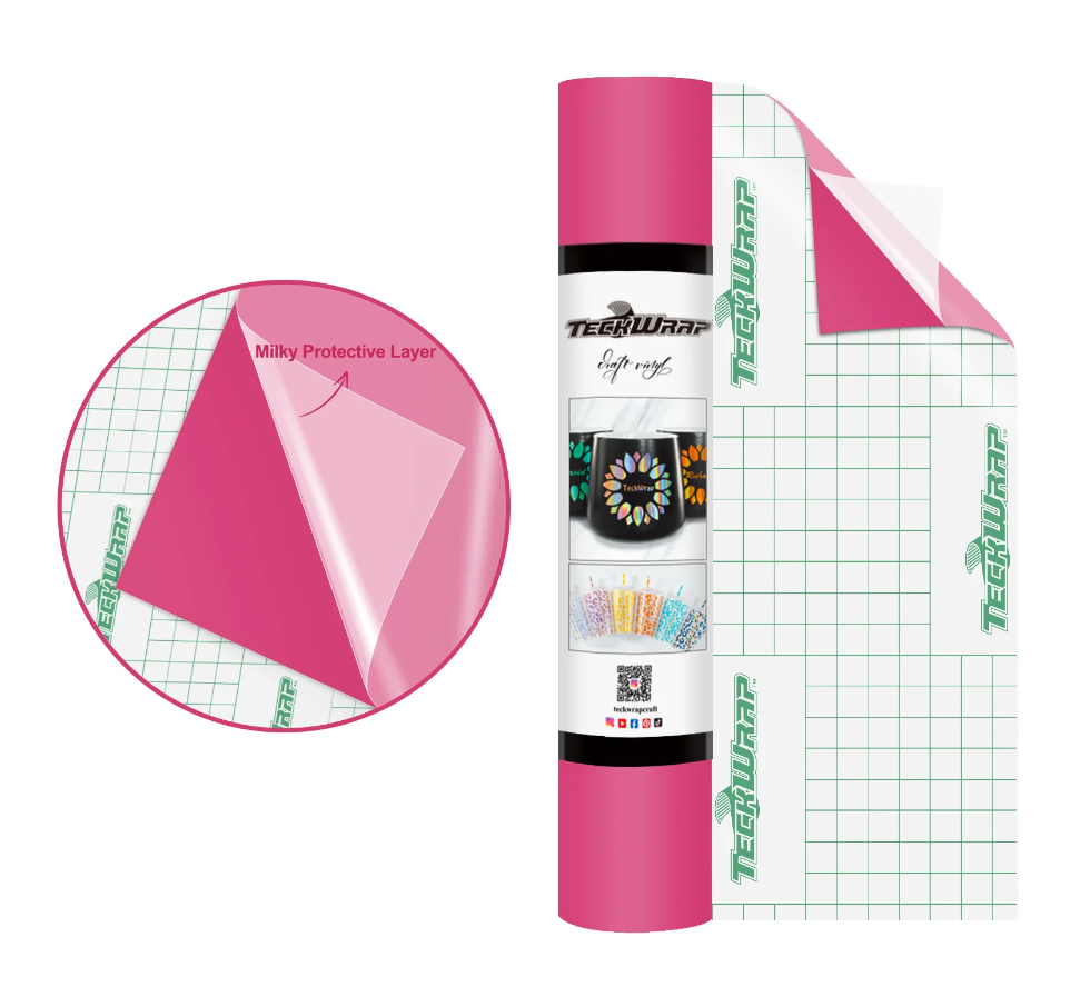 Teckwrap 001M Series Matte Craft Vinyl 12" x 5' roll