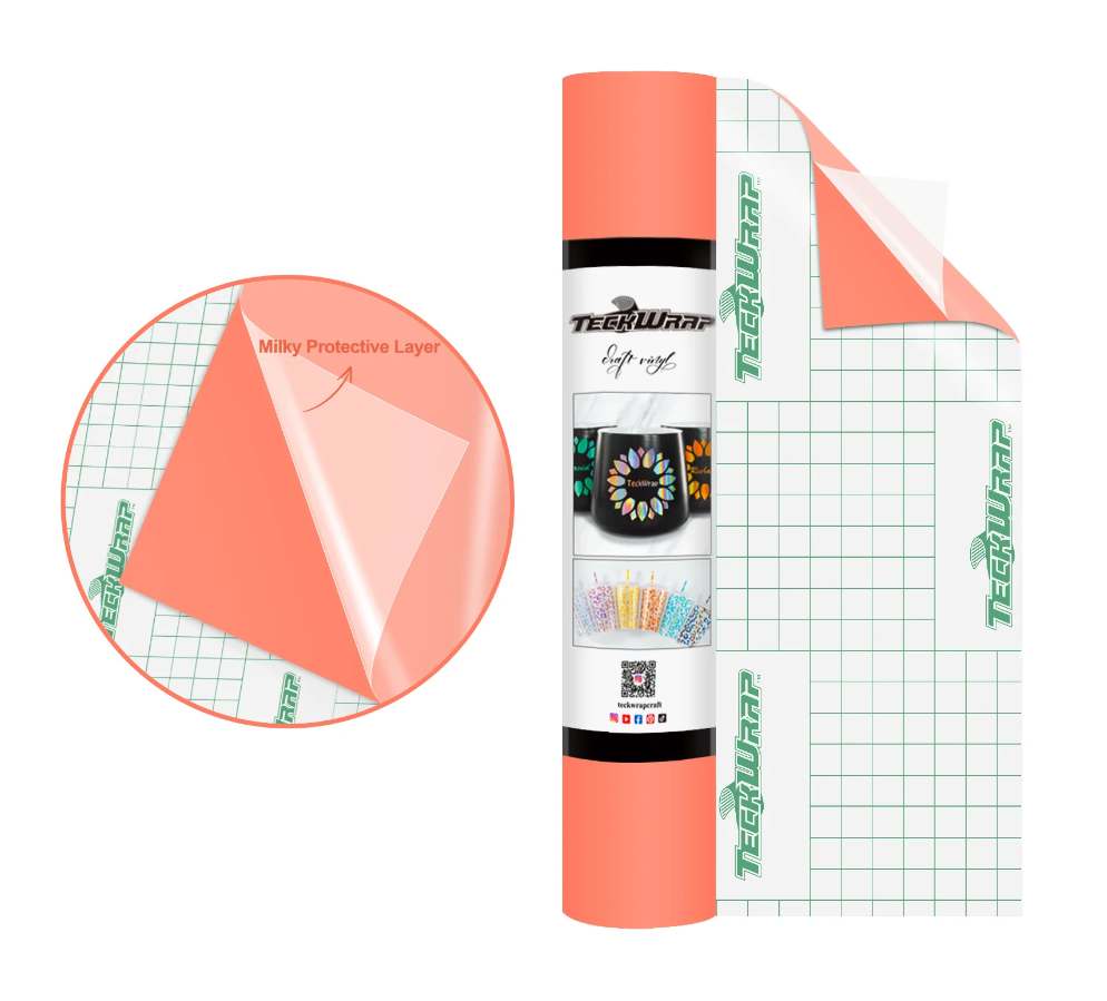 Teckwrap 001M Series Matte Craft Vinyl 12" x 5' roll