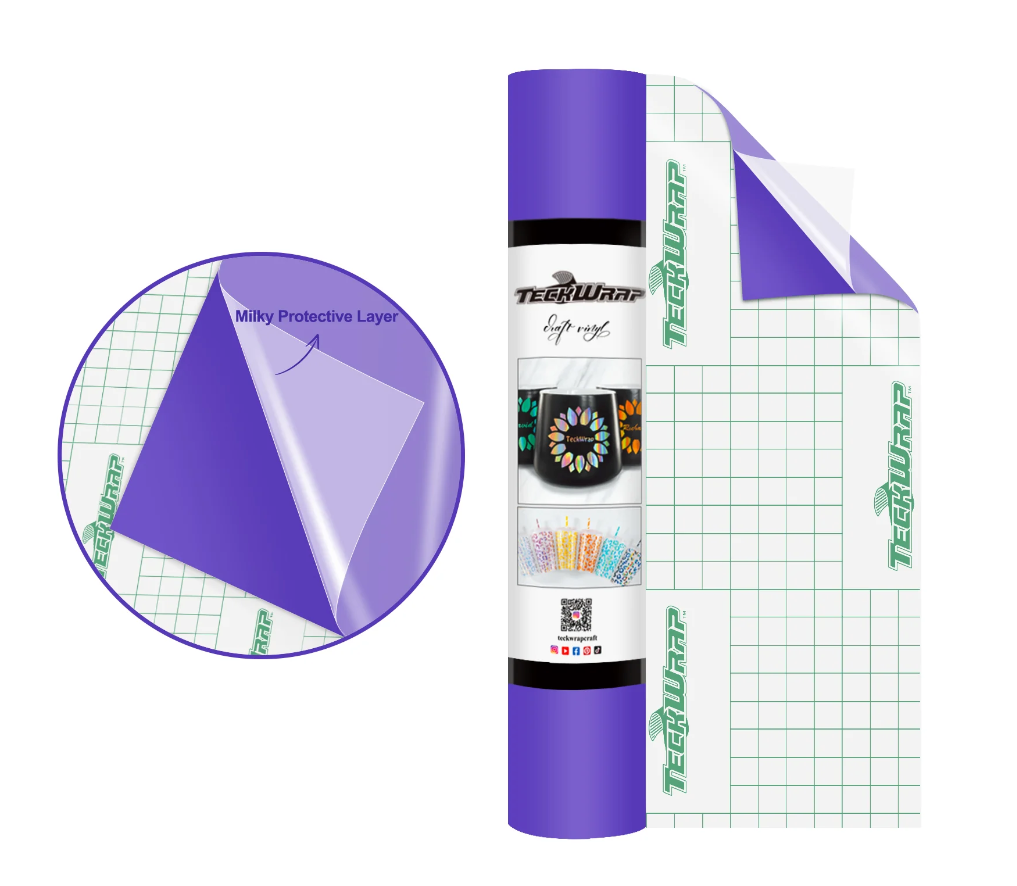 Teckwrap 001M Series Matte Craft Vinyl 12" x 5' roll