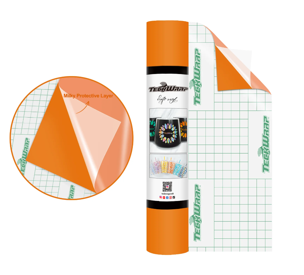 Teckwrap 001M Series Matte Craft Vinyl 12" x 5' roll
