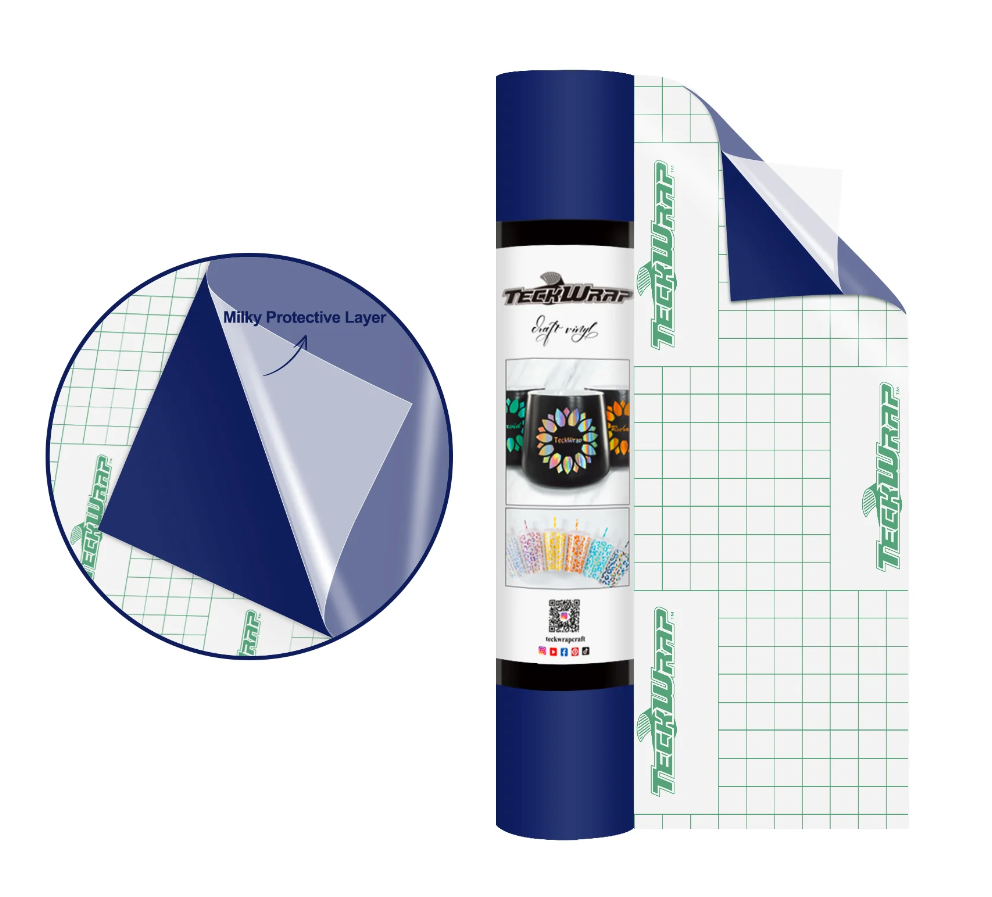 Teckwrap 001M Series Matte Craft Vinyl 12" x 5' roll