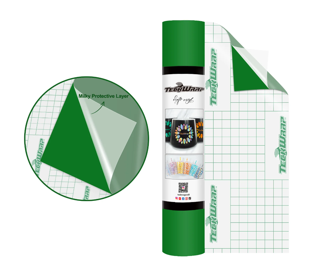 Teckwrap 001M Series Matte Craft Vinyl 12" x 5' roll