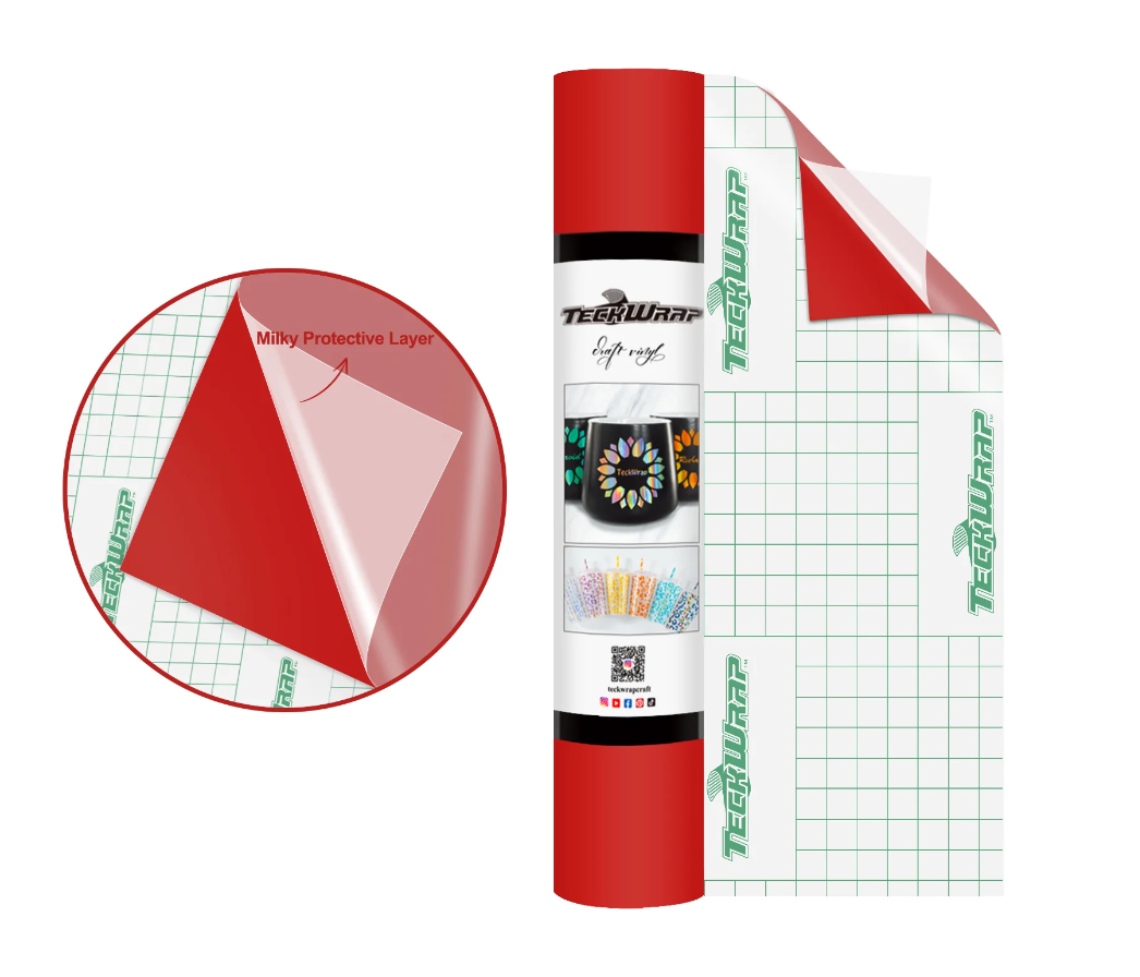 Teckwrap 001M Series Matte Craft Vinyl 12" x 5' roll