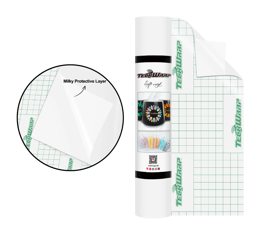 Teckwrap 001M Series Matte Craft Vinyl 12" x 5' roll