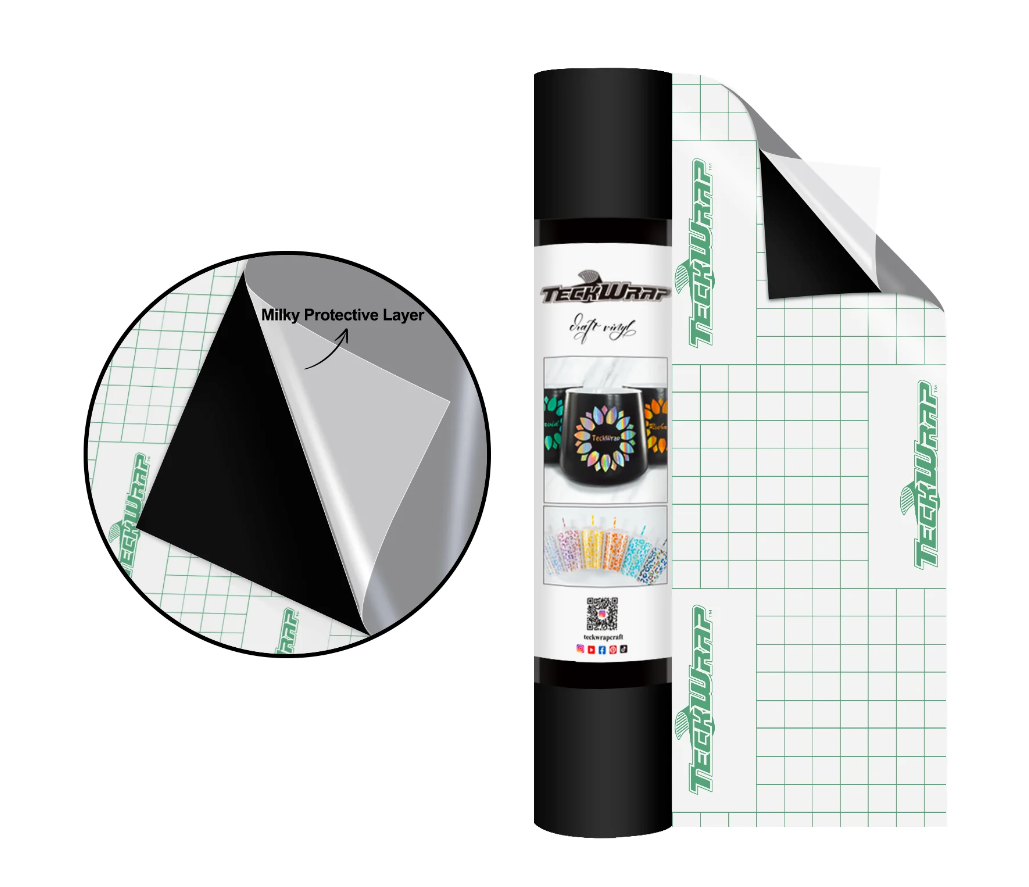 Teckwrap 001M Series Matte Craft Vinyl 12" x 5' roll