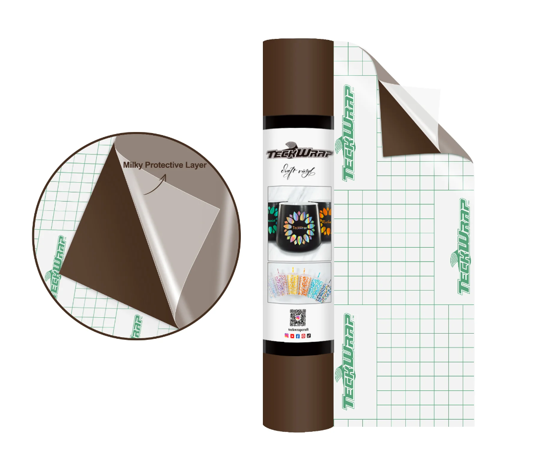 Teckwrap 001M Series Matte Craft Vinyl 12" x 5' roll