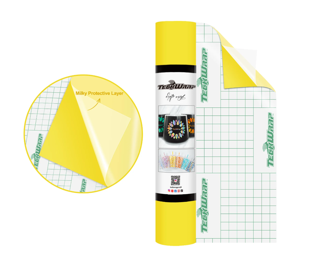 Teckwrap 001M Series Matte Craft Vinyl 12" x 5' roll