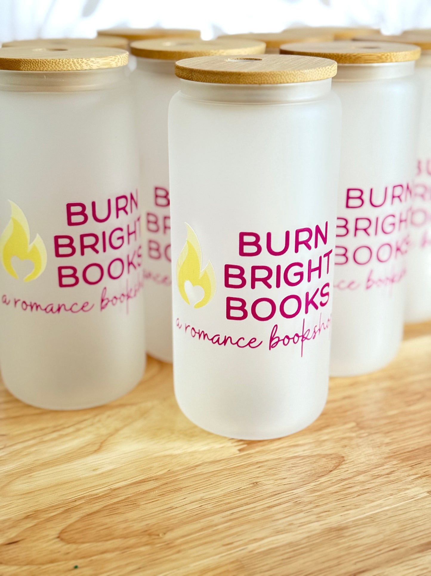 CUSTOM LOGO | UVDTF | 20 oz Libbey Can Glass with Bamboo Lid & Straw