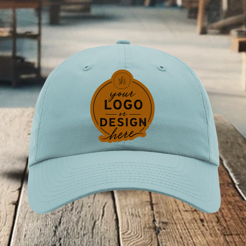 CUSTOM LOGO | Richardson 220 Relaxed Performance Lite Cap with Laser Engraved Leather Patch