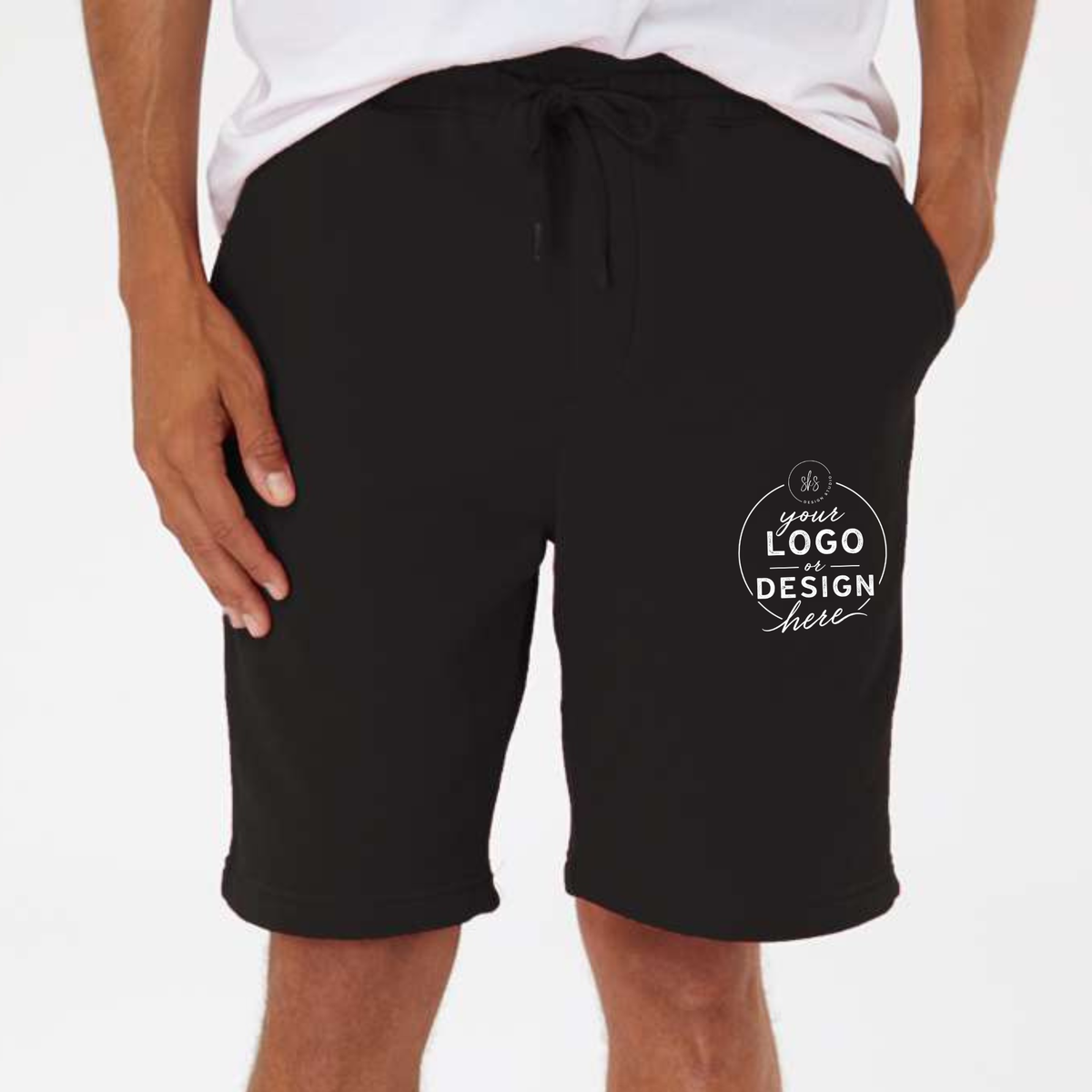 CUSTOM LOGO | Men's Midweight Fleece Short [INDEPENDENT TRADING CO]