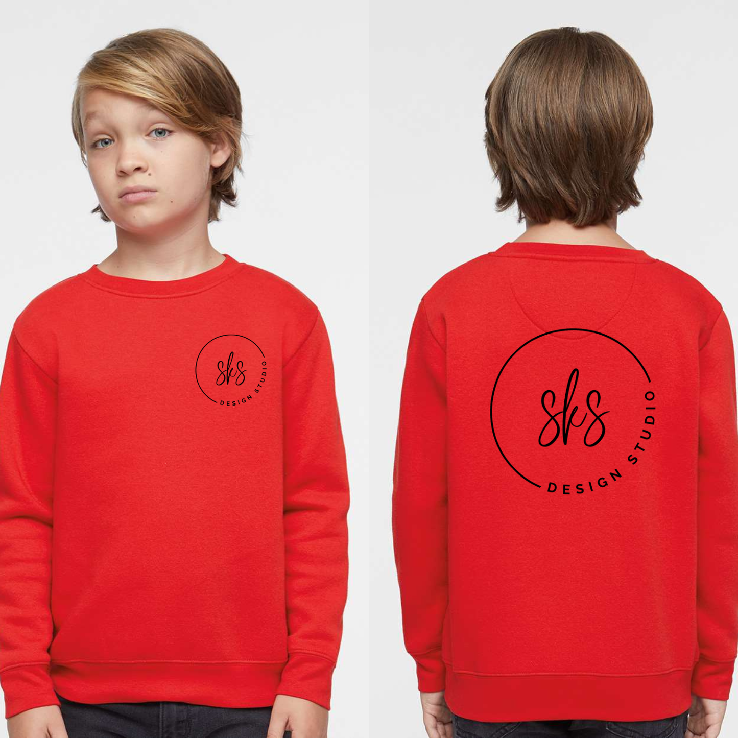 CUSTOM LOGO | Youth Crewneck Sweatshirt [LAT]