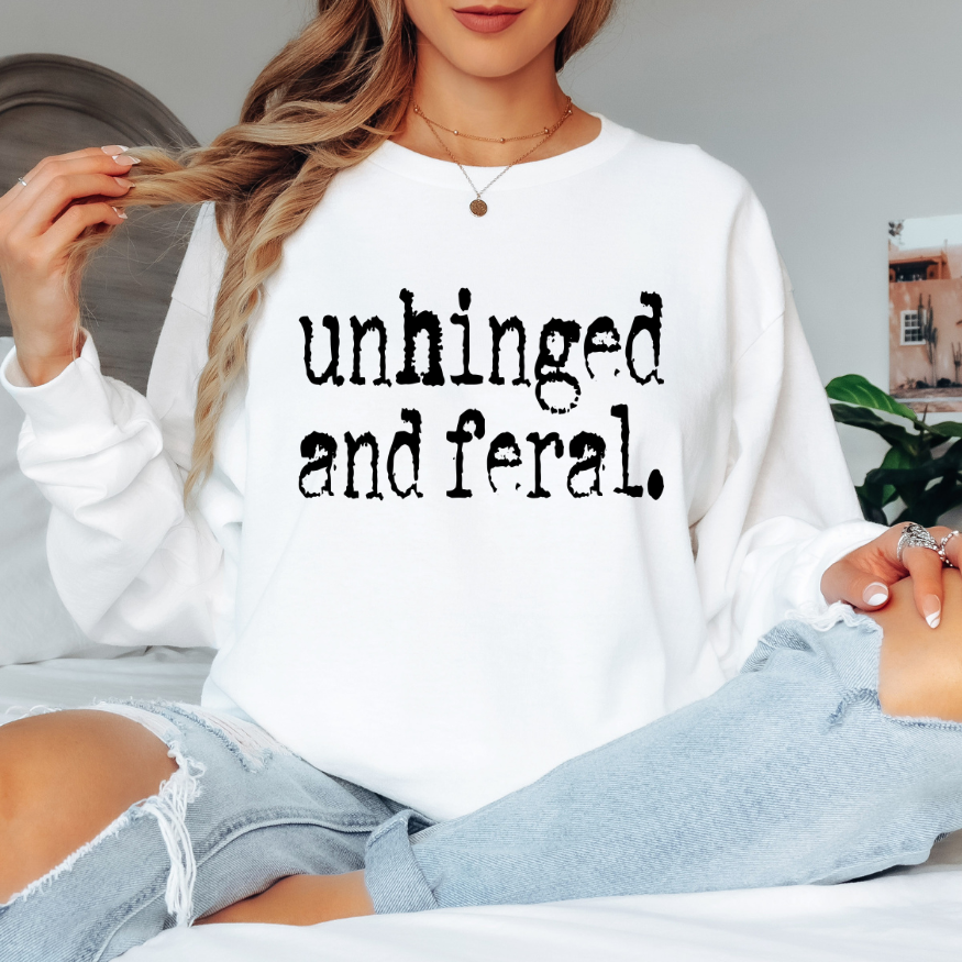 Unhinged and Feral | Unisex Long Sleeve Shirt