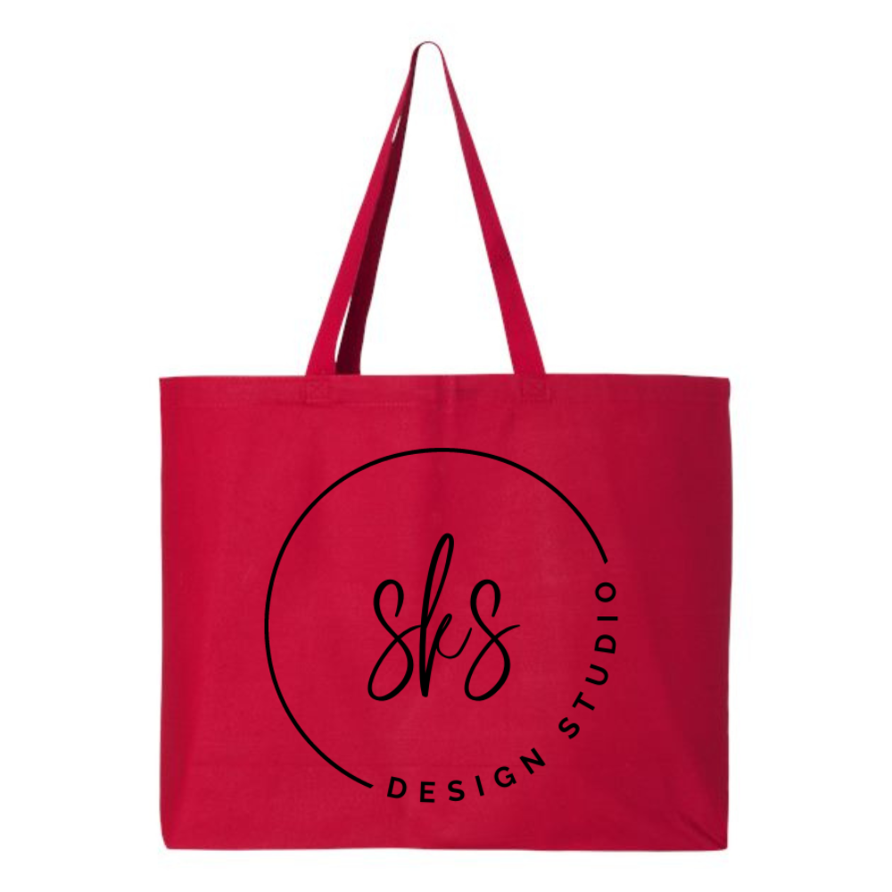 CUSTOM LOGO | Jumbo Canvas Tote Bag