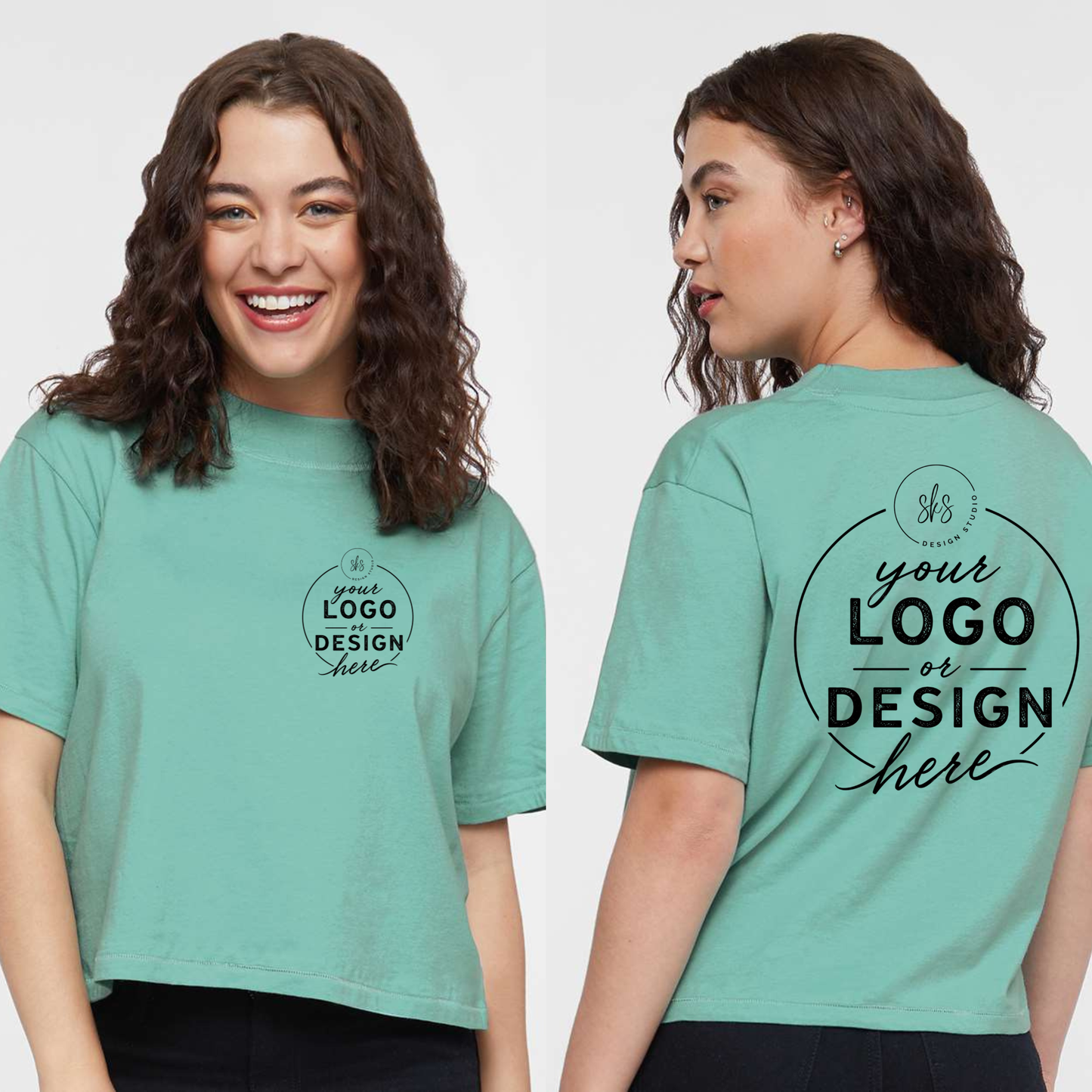 CUSTOM LOGO | Women's Boxy T-Shirt [LAT]