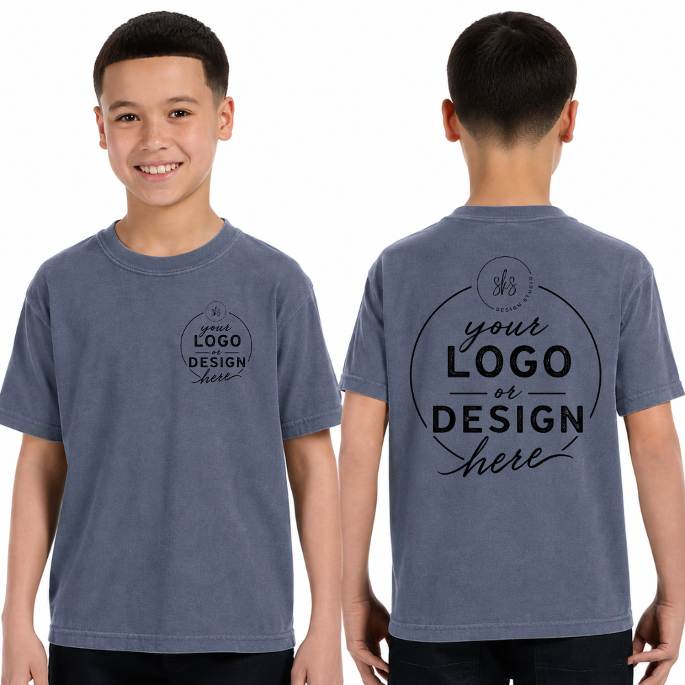 CUSTOM LOGO | Youth Unisex T-Shirt [COMFORT COLORS]