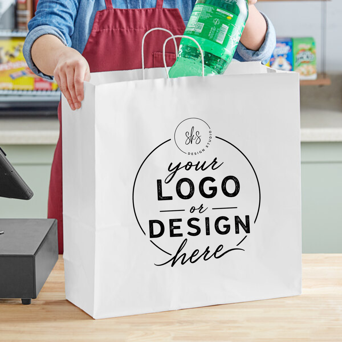 CUSTOM LOGO | Kraft Paper Bags