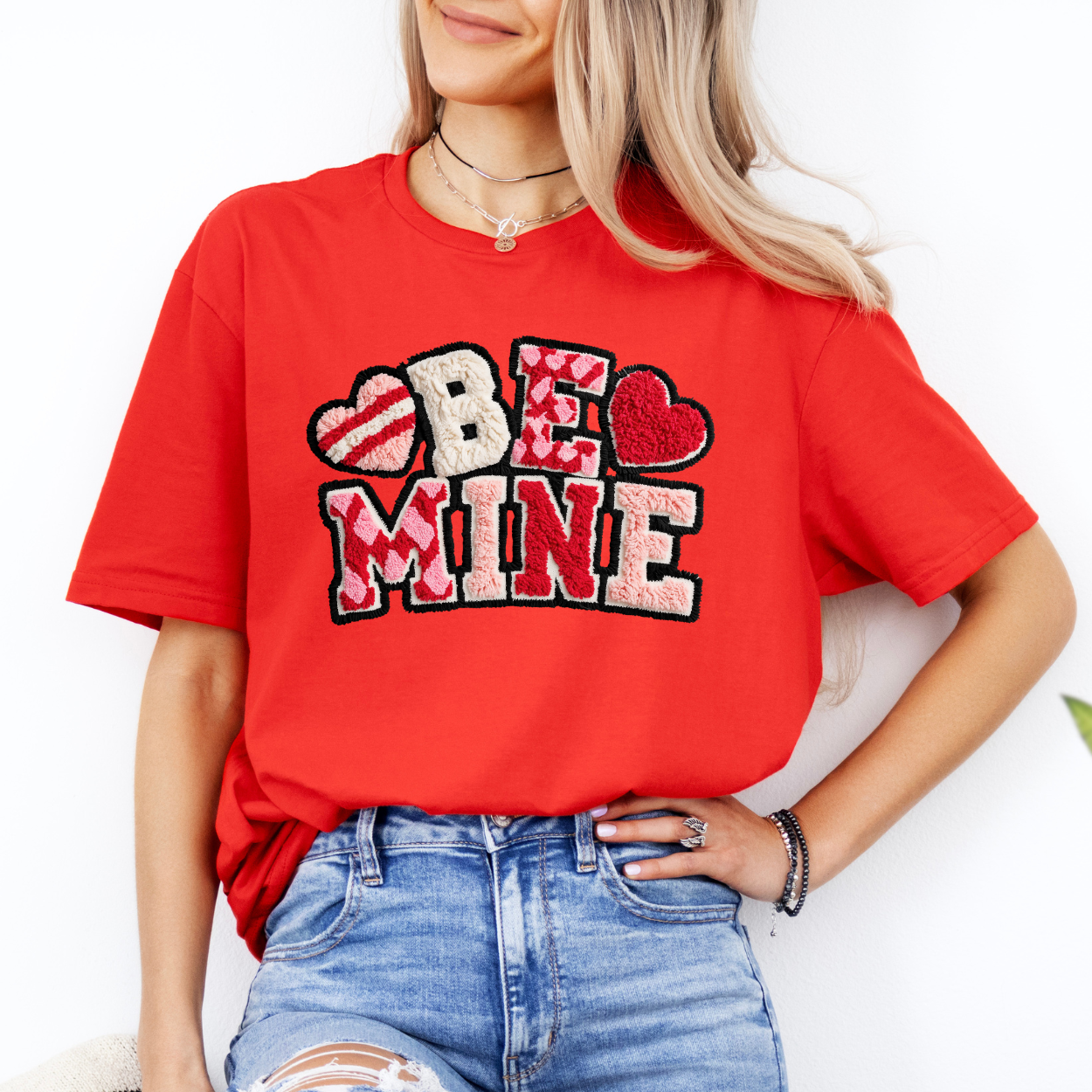 Be Mine Faux Patch | Unisex T-Shirt [GILDAN]