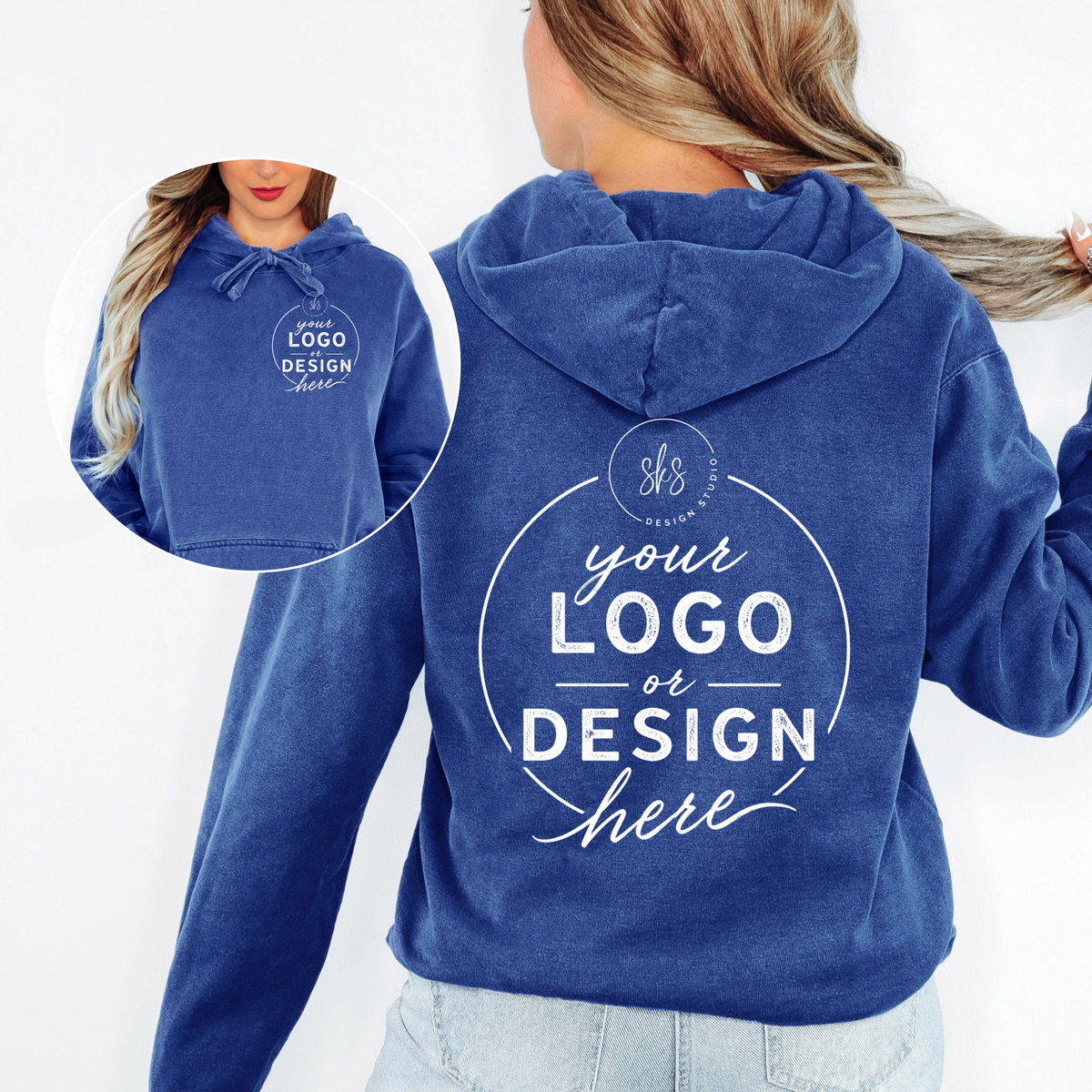 CUSTOM LOGO | Unisex Hoodie Sweatshirt [COMFORT COLORS]