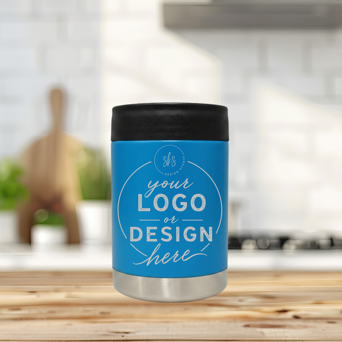 CUSTOM LOGO | ENGRAVED | 12oz Stainless Steel Can Cooler