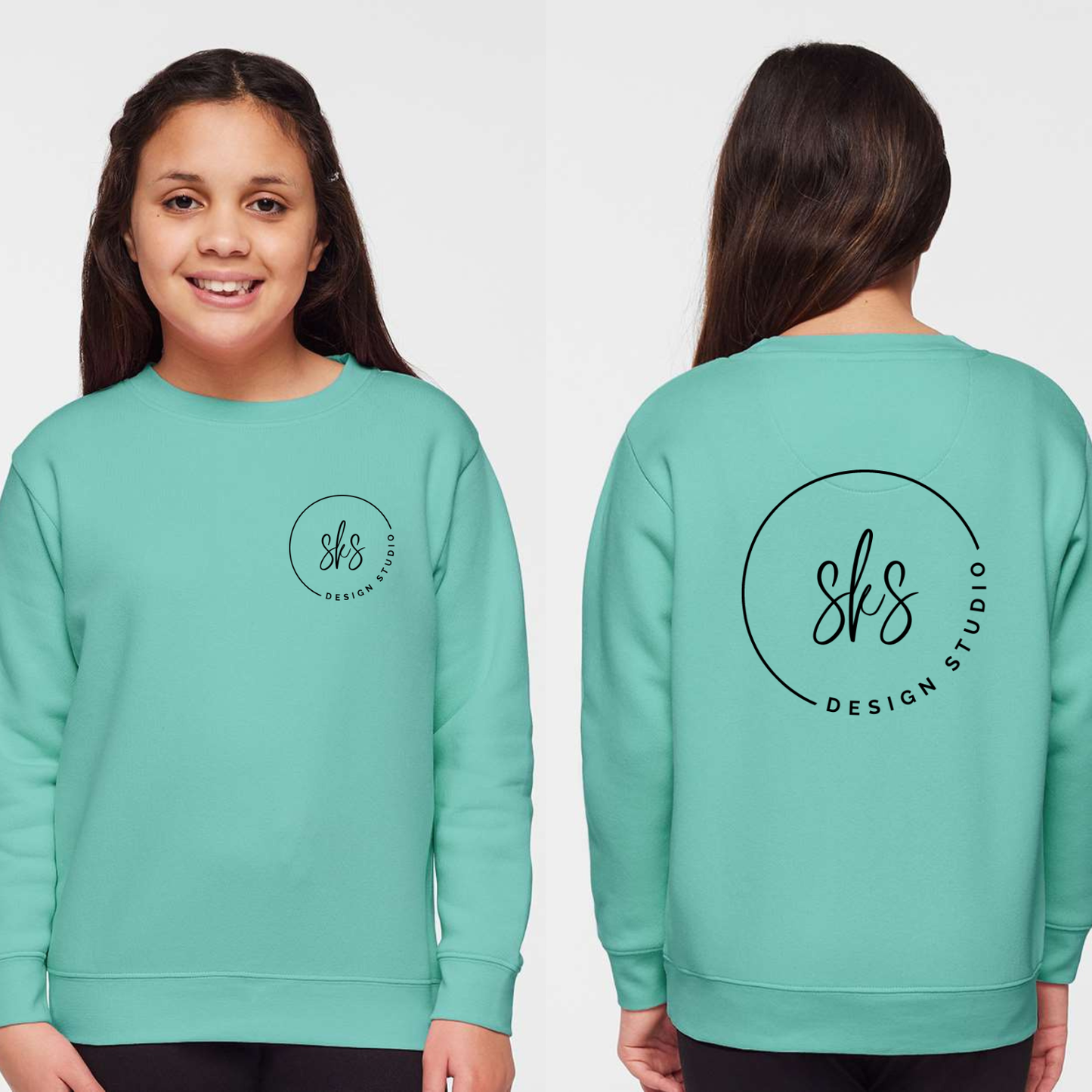 CUSTOM LOGO | Youth Crewneck Sweatshirt [LAT]