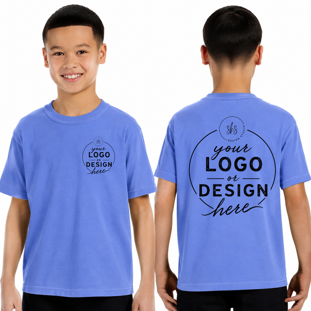 CUSTOM LOGO | Youth Unisex T-Shirt [COMFORT COLORS]