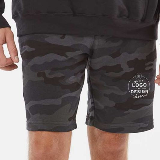 CUSTOM LOGO | Men's Midweight Fleece Short [INDEPENDENT TRADING CO]