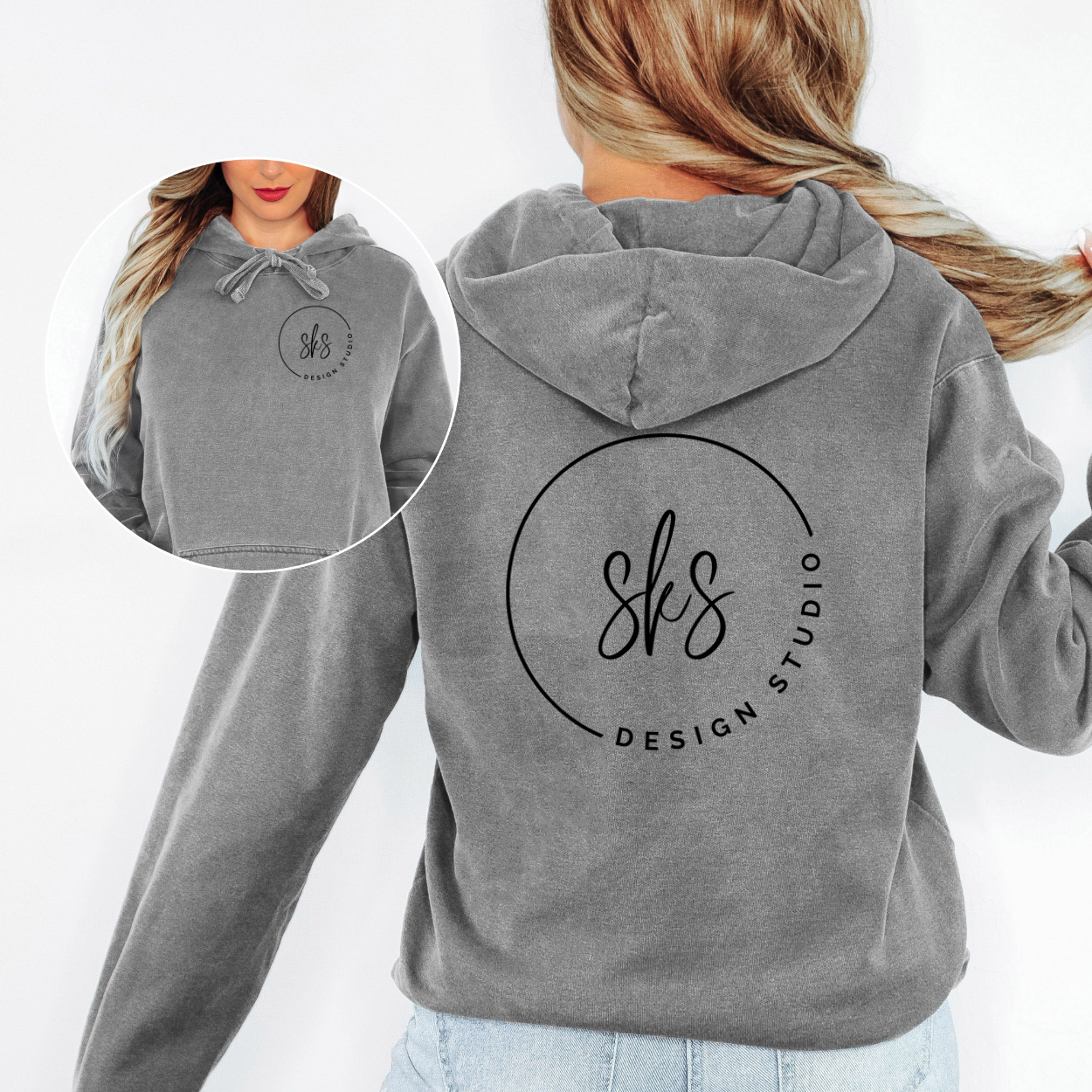 CUSTOM LOGO | Unisex Hoodie Sweatshirt [COMFORT COLORS]