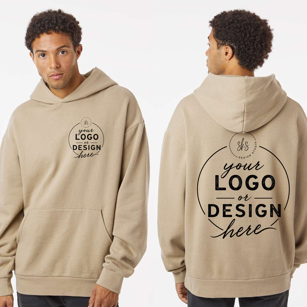 CUSTOM LOGO | Unisex Oversized Hoodie [INDEPENDENT TRADING CO]