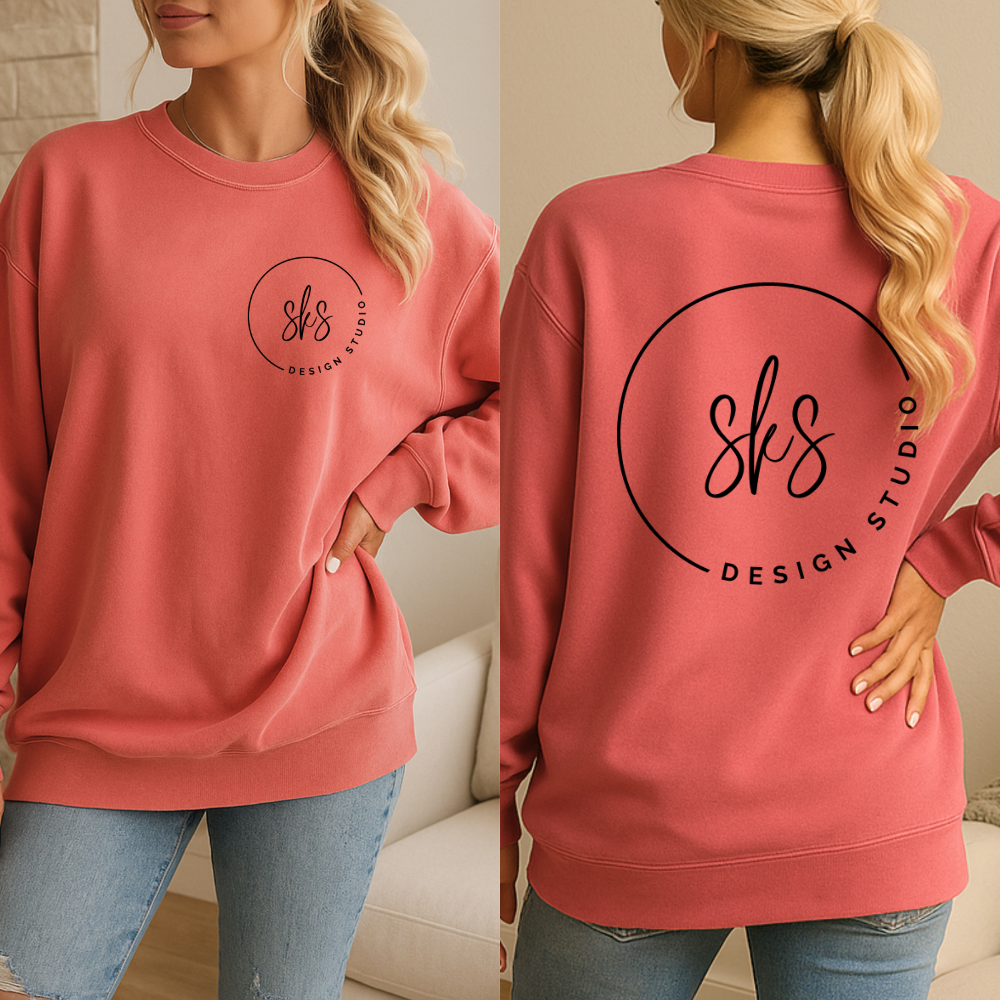 CUSTOM LOGO | Unisex Crewneck Sweatshirt [COMFORT COLORS]