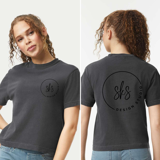 CUSTOM LOGO | Women's Boxy T-Shirt [COMFORT COLORS]