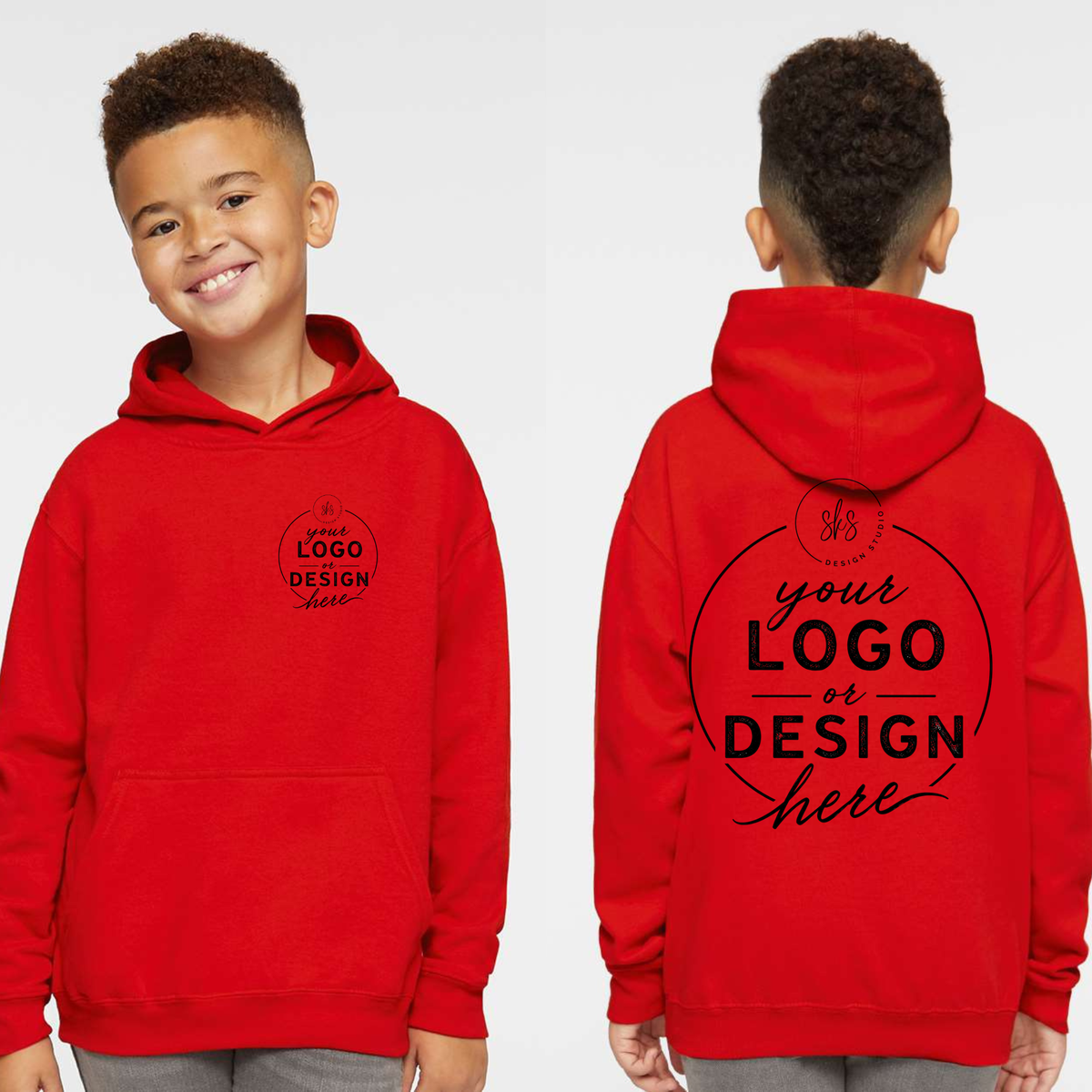 CUSTOM LOGO | Youth Hoodie Sweatshirt [LAT]