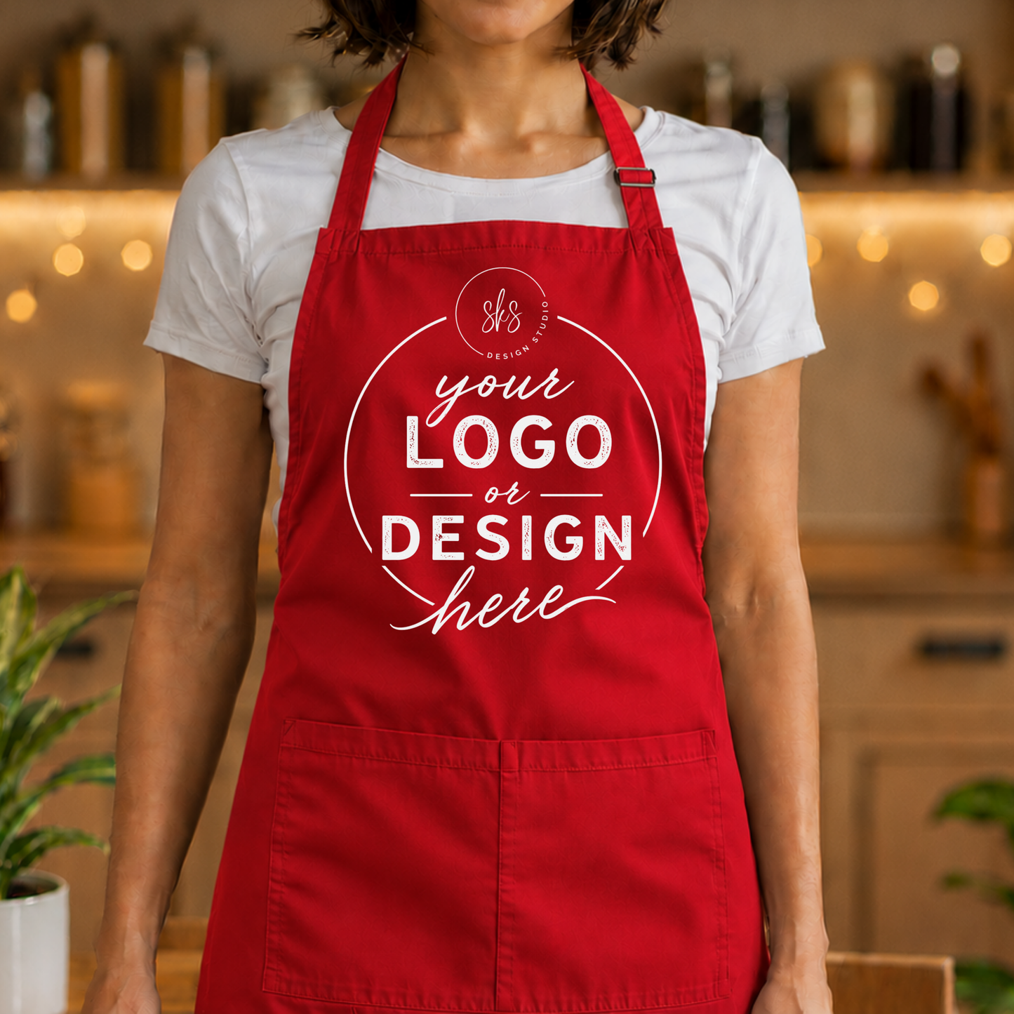 CUSTOM LOGO | Apron with Pocket