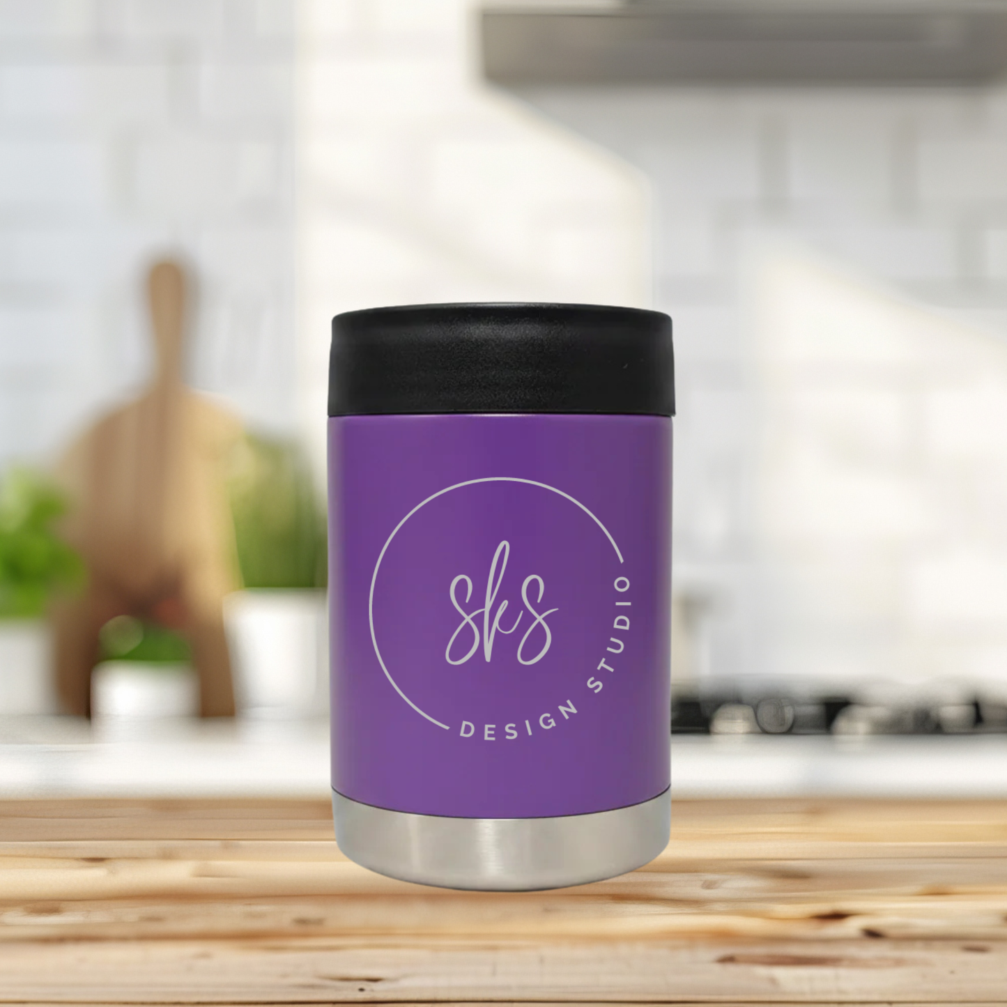 CUSTOM LOGO | ENGRAVED | 12oz Stainless Steel Can Cooler