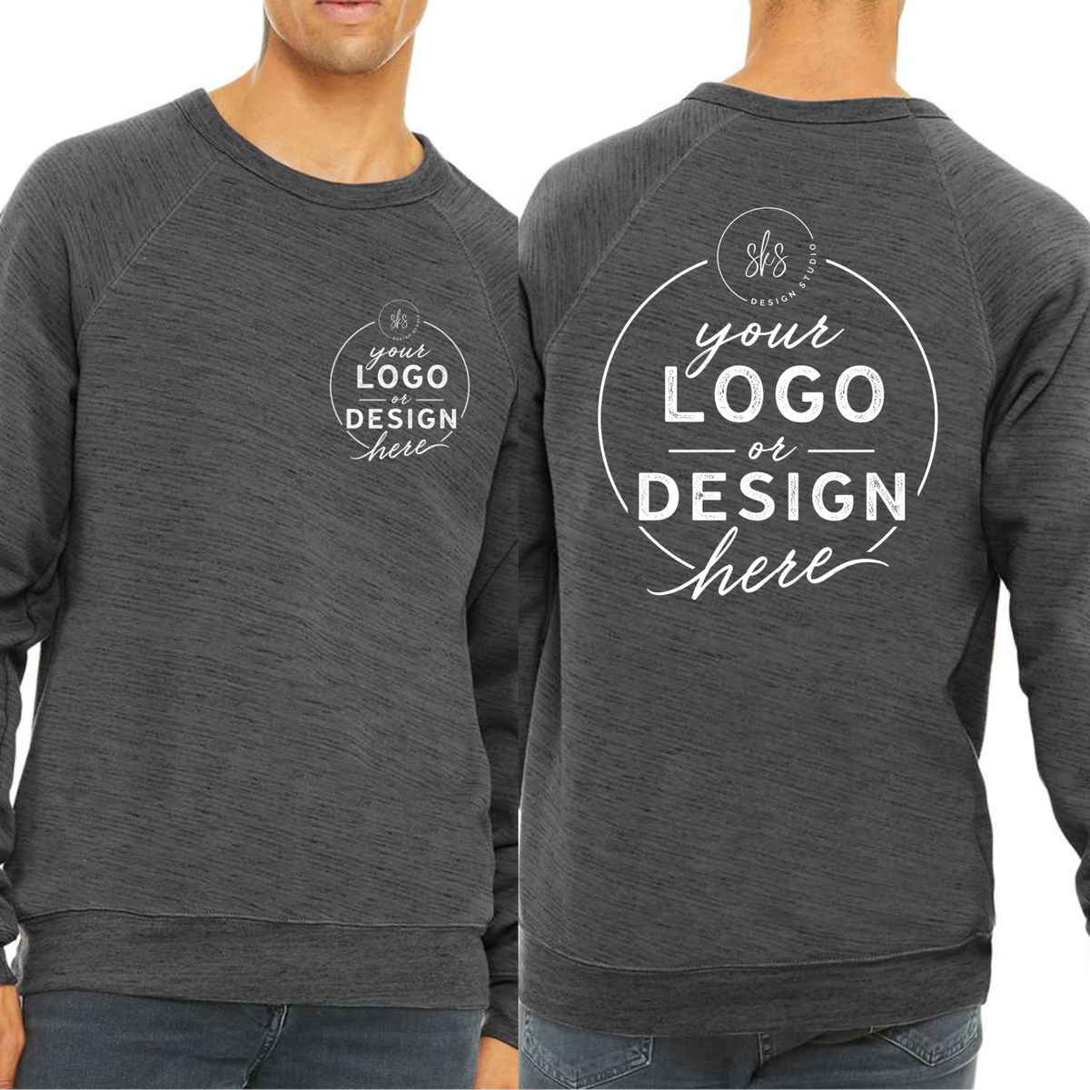 CUSTOM LOGO | Unisex Crewneck Sweatshirt [BELLA CANVAS]