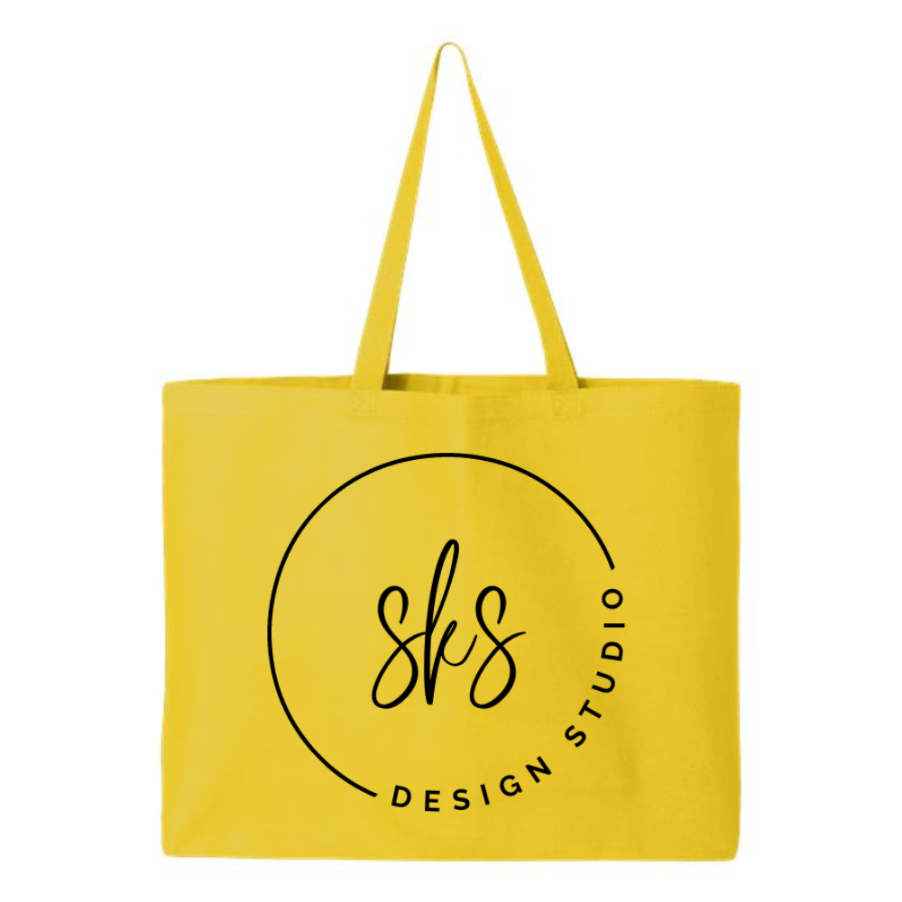CUSTOM LOGO | Jumbo Canvas Tote Bag
