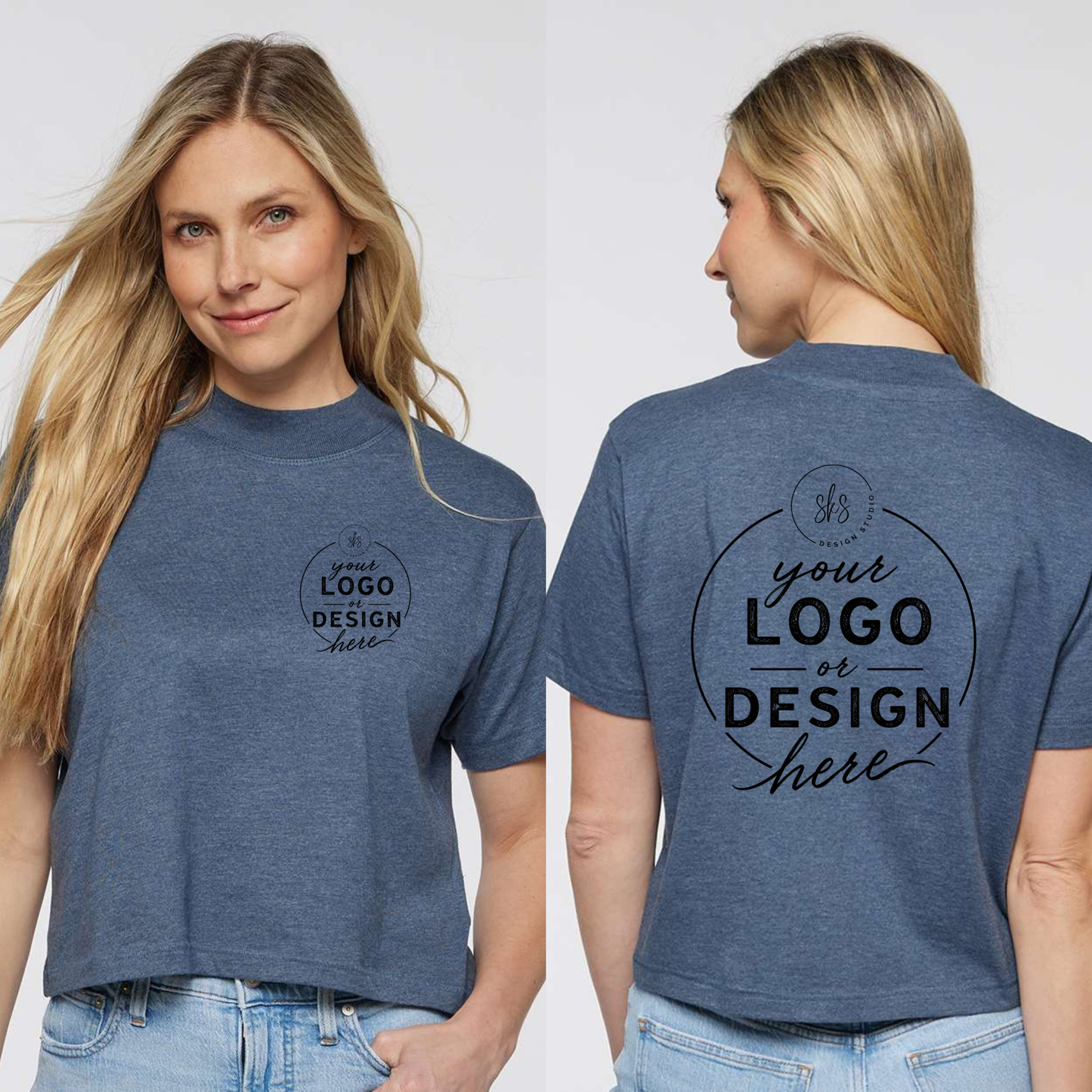 CUSTOM LOGO | Women's Boxy T-Shirt [LAT]