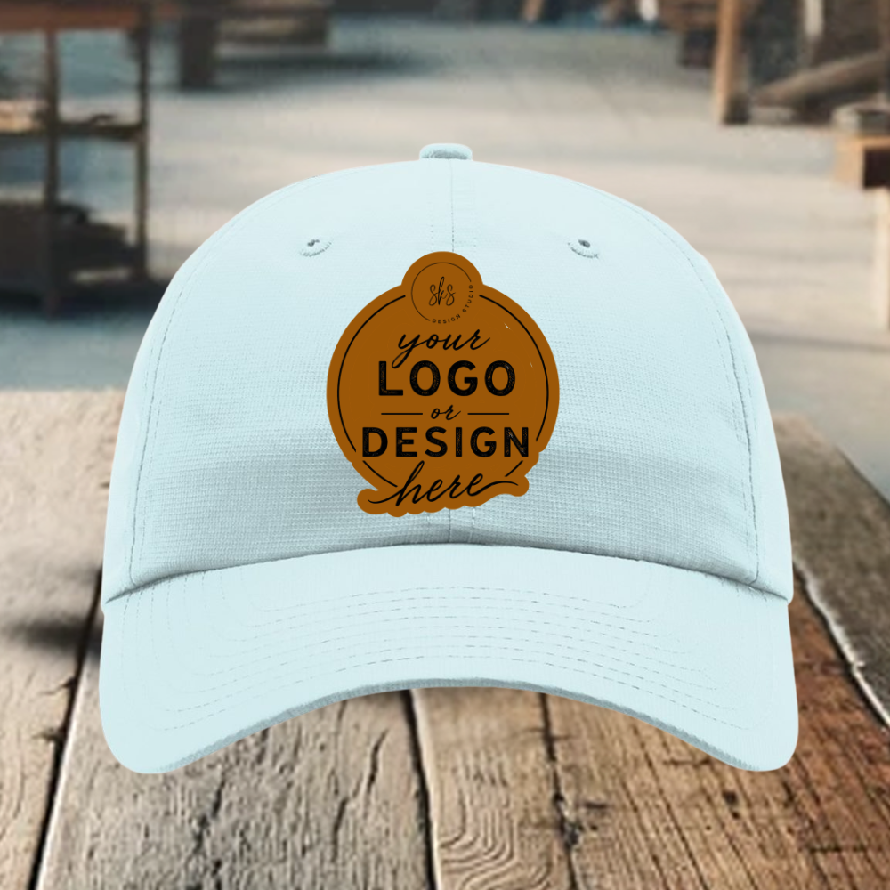 CUSTOM LOGO | Richardson 220 Relaxed Performance Lite Cap with Laser Engraved Leather Patch