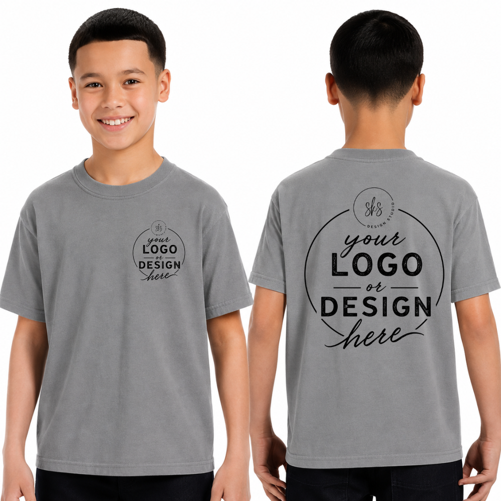 CUSTOM LOGO | Youth Unisex T-Shirt [COMFORT COLORS]