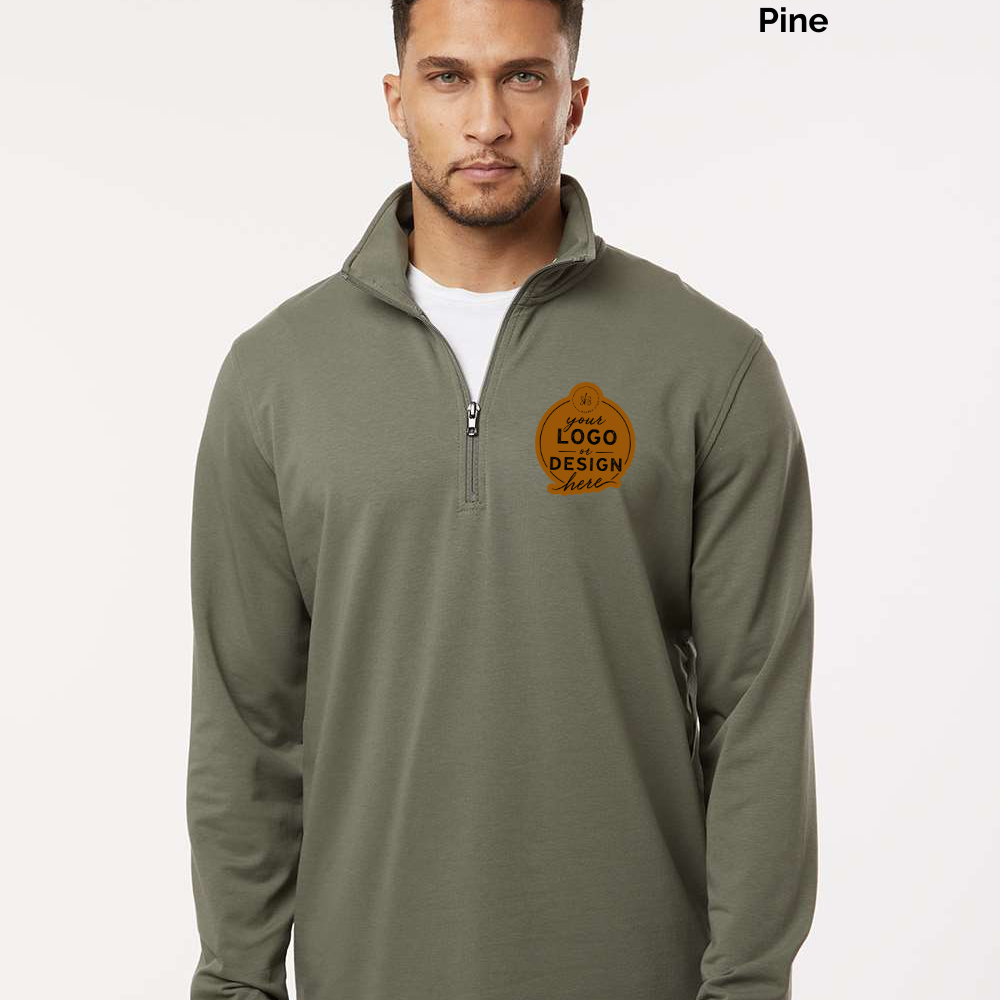 CUSTOM LOGO | Men's Quarter-Zip Pullover [INDEPENDENT TRADING CO]