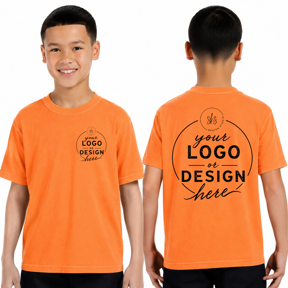CUSTOM LOGO | Youth Unisex T-Shirt [COMFORT COLORS]
