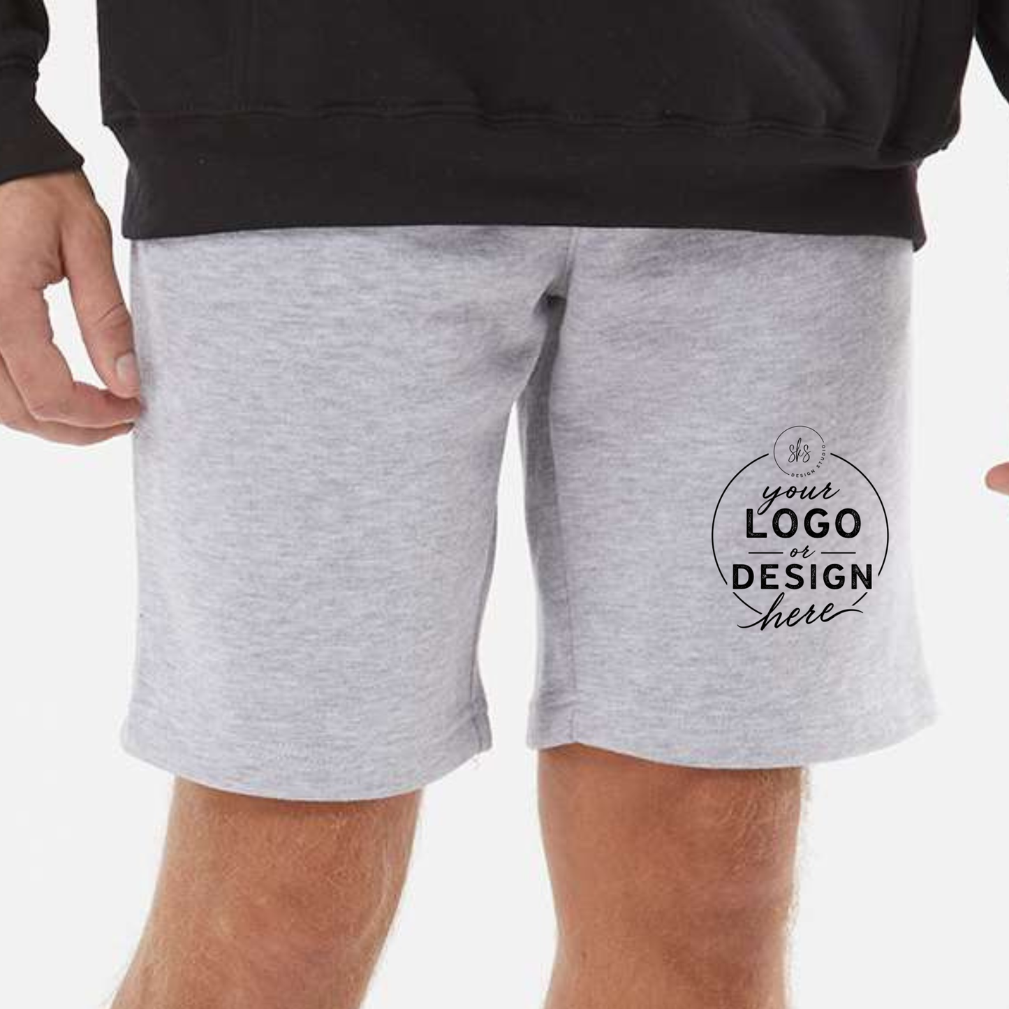 CUSTOM LOGO | Men's Midweight Fleece Short [INDEPENDENT TRADING CO]