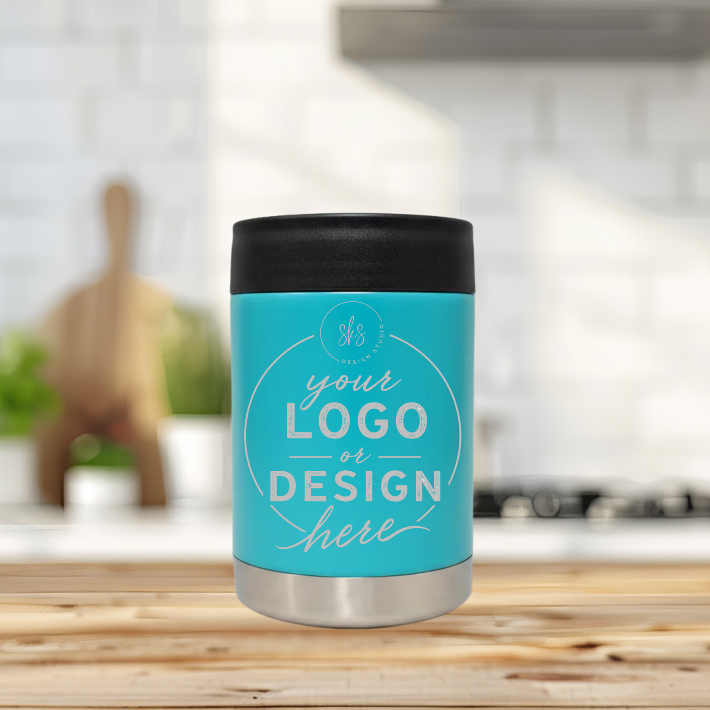CUSTOM LOGO | ENGRAVED | 12oz Stainless Steel Can Cooler