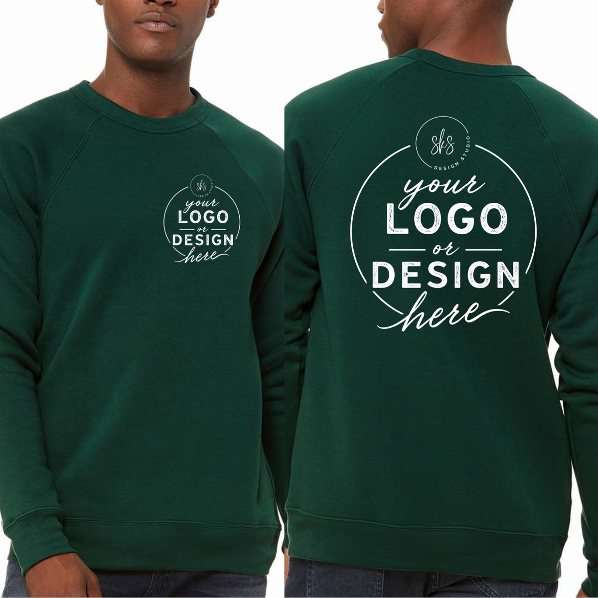CUSTOM LOGO | Unisex Crewneck Sweatshirt [BELLA CANVAS]