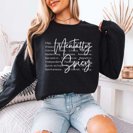 Mentally Spicy | Unisex Crewneck Sweatshirt