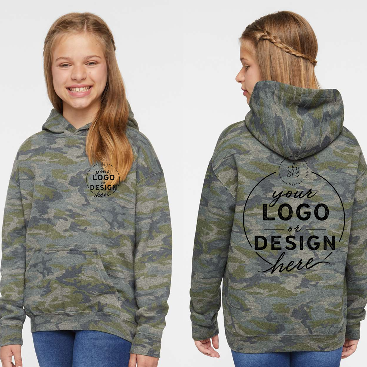 CUSTOM LOGO | Youth Hoodie Sweatshirt [LAT]
